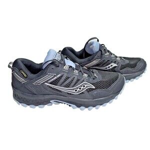 Saucony Excursion TR13 Black Pale‎ Blue- US 7.5 Run Anywhere  Gore-Tex Versafoam
